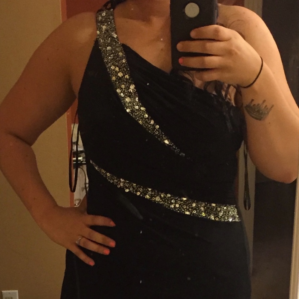 Black evening dress